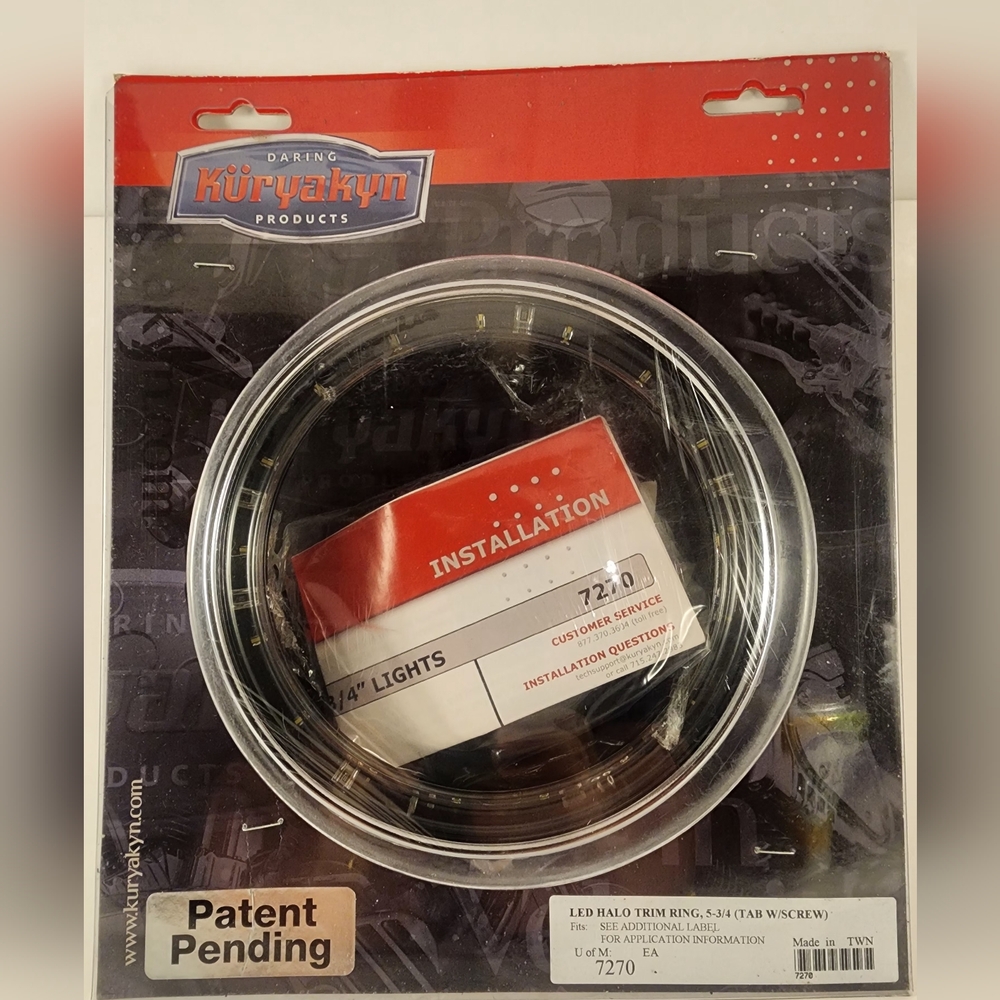 Kuryakyn LED HALO Headlight Trim Ring 5-3/4" PN 7270